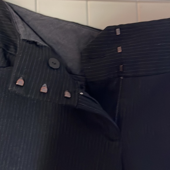 Comfortable black striped dress pants by Express Design Studio - Picture 2 of 6